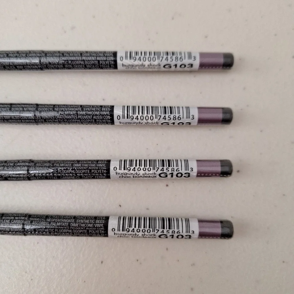 4 Set AVON GLIMMERSTICKS CHROMES EYE LINER - Burgundy Shock - G103 - New Sealed